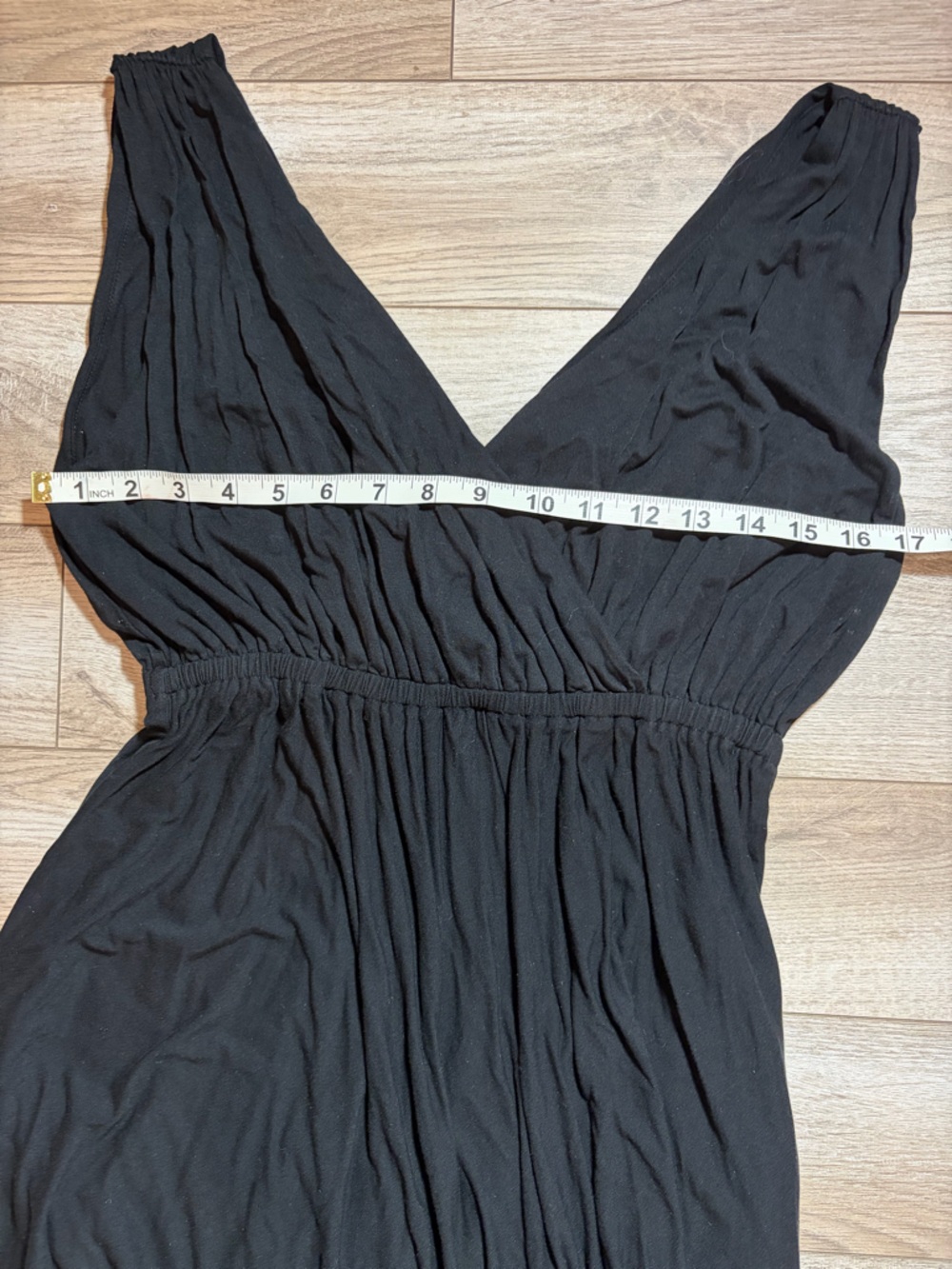 Banana Republic Black Grecian Ruched Bodice Maxi Dress - Picture 2 of 4